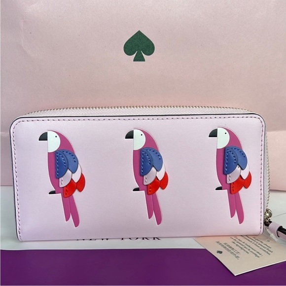 Kate Spade Flock party parrot continental walle - Picture 3 of 6